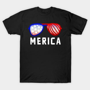 Merica 4th of July Shades Design 1 T-Shirt